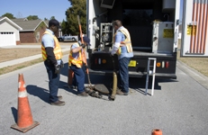 Stormwater Maintenance Workers on the street